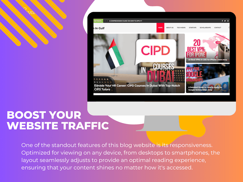 Cover image for A captivating blog website designed