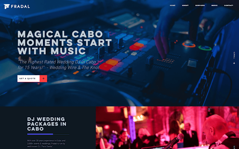 Cover image for Consultation - Collaborative Design - DJ Fradal - Travel Wedding