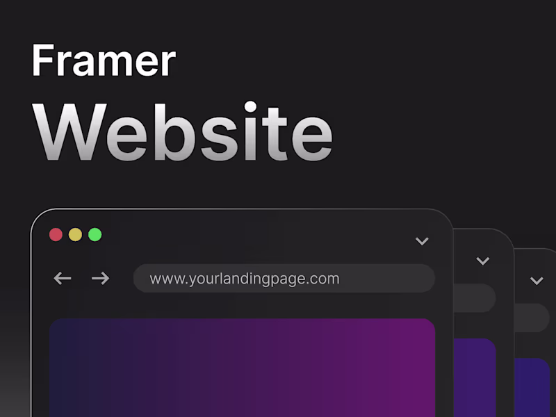 Cover image for Website in Framer (design + development)