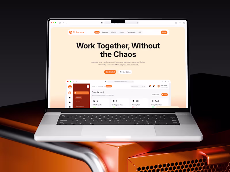 Cover image for Collabora - Team Collaboration Landing Page