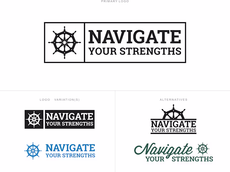 Cover image for Navigate Your Strengths - Logo Brand Identity