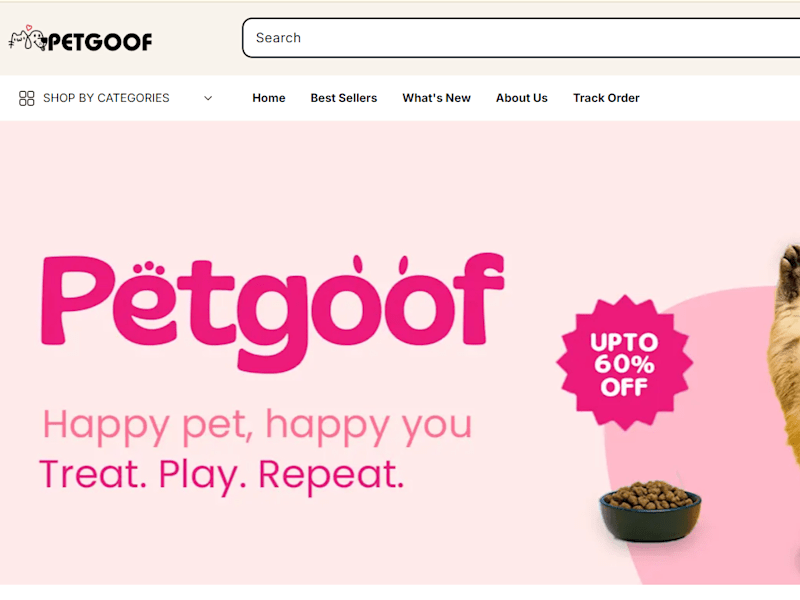 Cover image for PetGoof – E-commerce Website Design