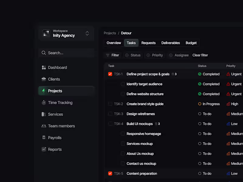 Cover image for Agency OS - Web Application SaaS UI/UX