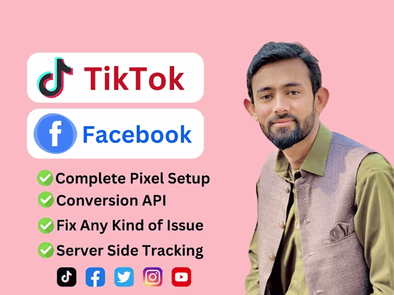 Cover image for I will setup tiktok pixel, TikTok ads and meta Facebook pixel