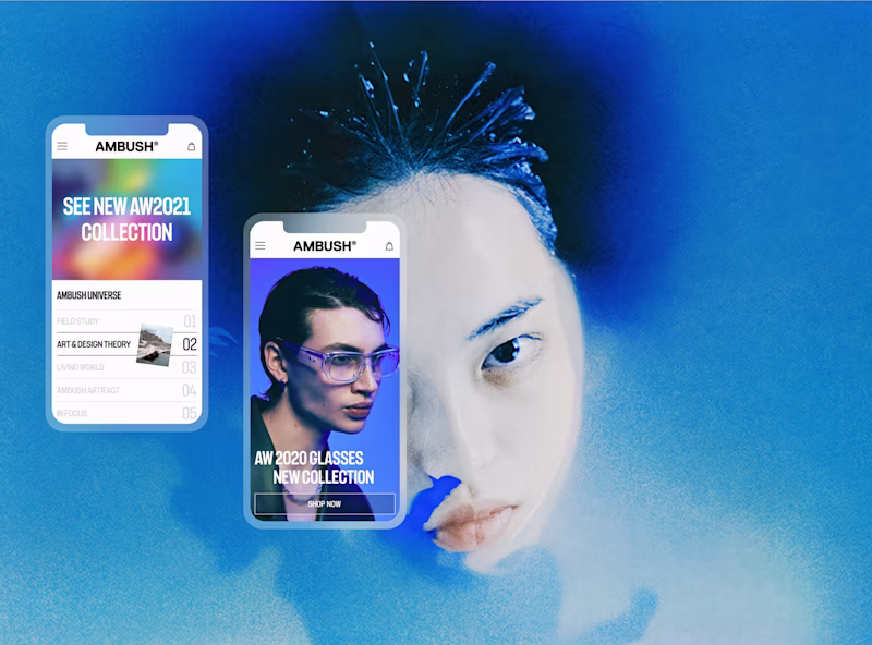 Cover image for AMBUSH — E-commerce redesign :: Behance