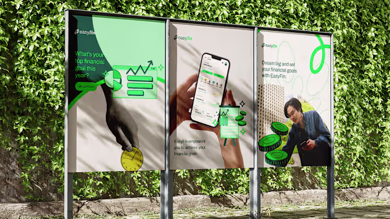 Cover image for Brand Identity & UI Kit for EasyFin - Finance Dashboard :: Beha…