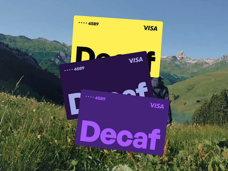 Cover image for Decaf Digital Wallet - Branding & Web Design
