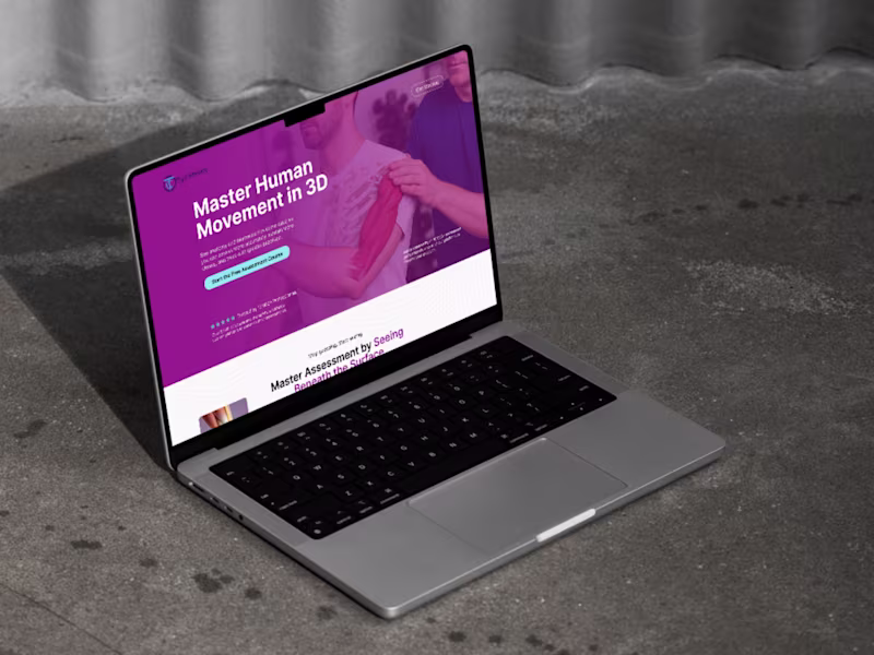 Cover image for Mobile Landing Page for 3D Human Movement Assessment Course