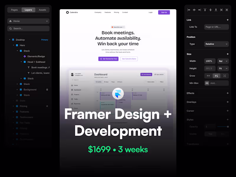 Cover image for Framer Design + Development