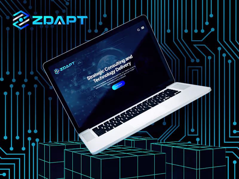 Cover image for Full Website Redesign for Zdapt with UI/UX and Animations