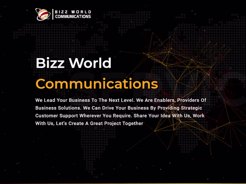 Cover image for Bizz World Communications