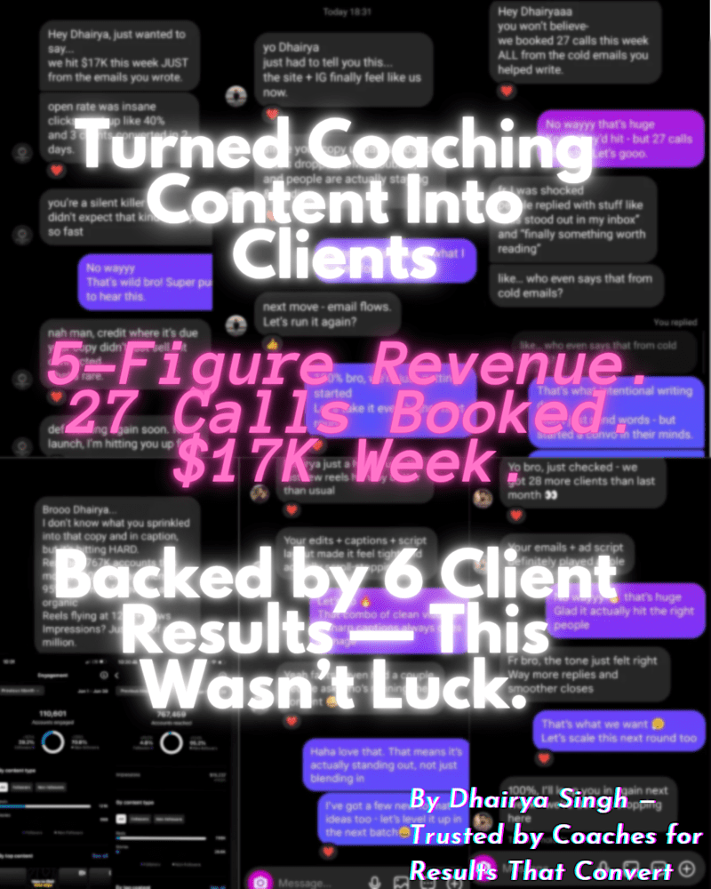 Cover image for Transforming Coaches' Messaging for Better Conversion