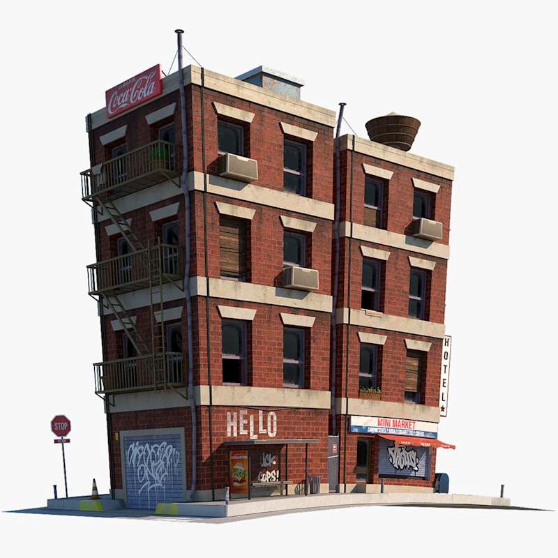 Cover image for Cartoon Apartment Building