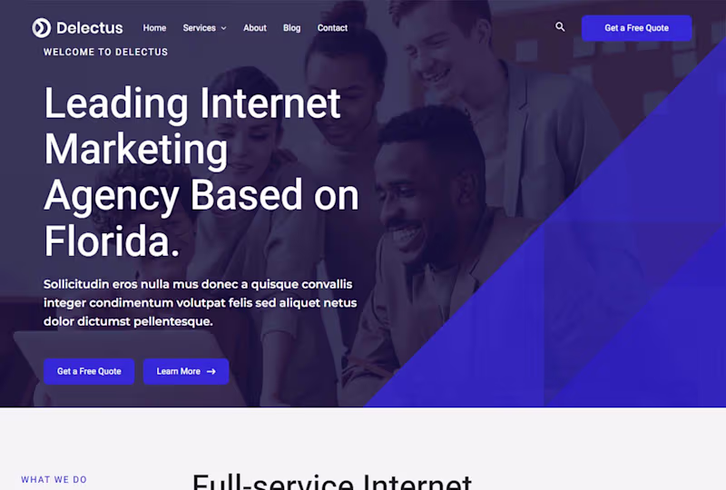 Cover image for Marketing Agency website