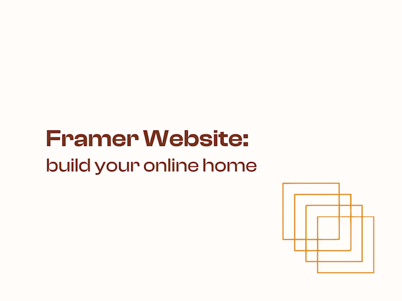 Cover image for 🖼️ Full Framer Website: Build Your Online Presence