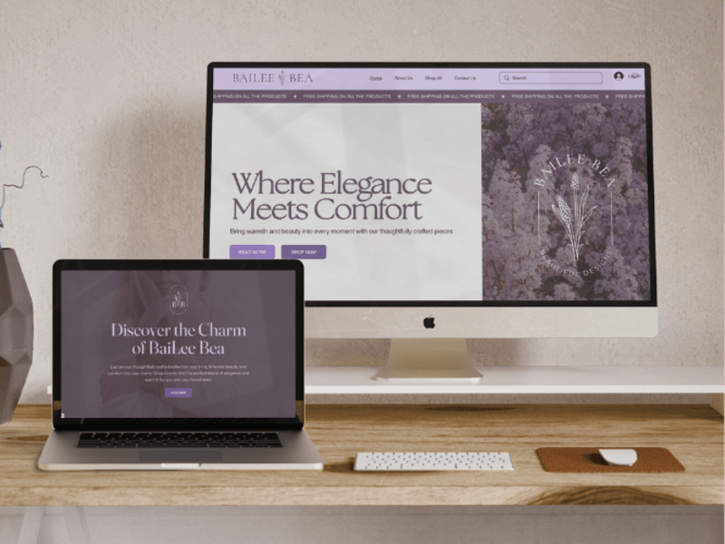 Cover image for Bailee Bea Branding and Website Development