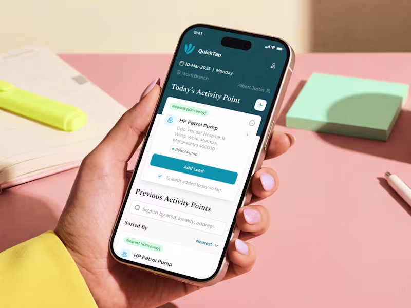 Cover image for Fintech Lead-gen Mobile App | QuickTap