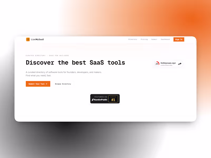Cover image for ListMySaaS is a curated directory