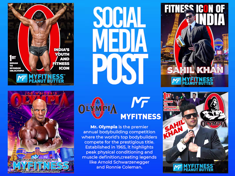 Cover image for Mr Olympia x My Fitness Instagram Posts :: Behance