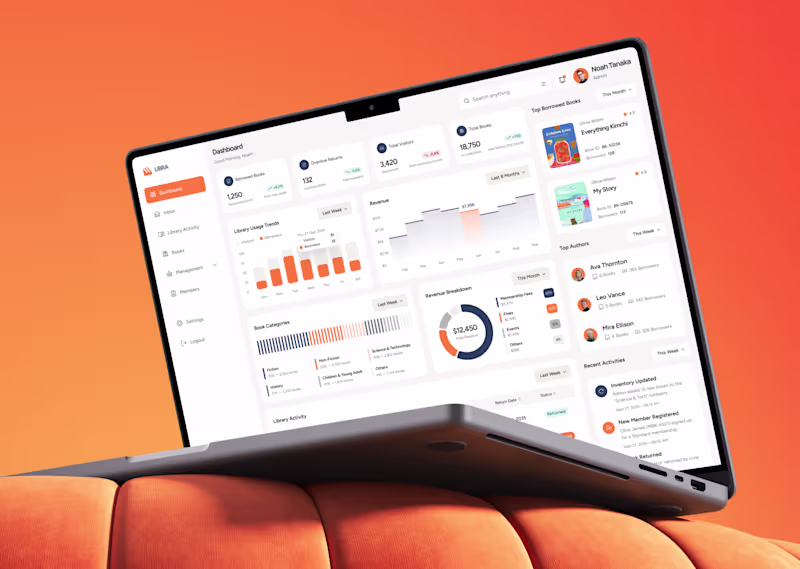 Cover image for Admin Dashboard UI Design