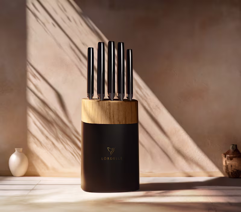 Cover image for Knife Set – Photoreal Lifestyle Scene for Luxury Launch