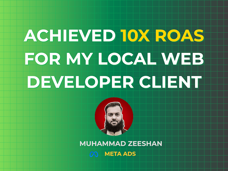 Cover image for 10X ROAS Meta Ads Campaign for Local Web Agency