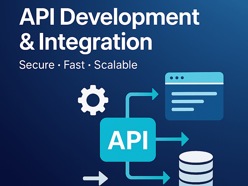 Cover image for API Development & Integration | Secure, Fast & Scalable