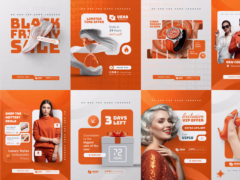 Cover image for Vexa Black Friday Social Media Templates | Soonigaad