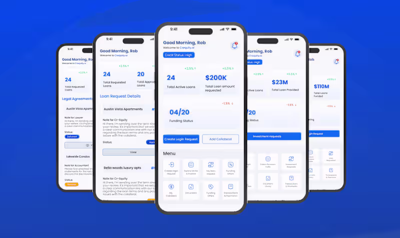 Cover image for Mobile Platform Design for Crequity.ai