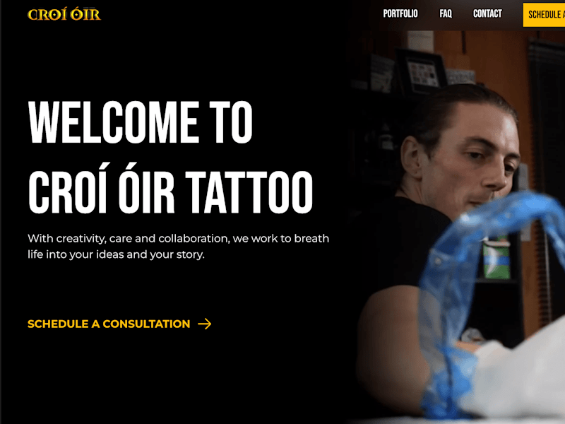 Cover image for Framer Website - Croí Óir