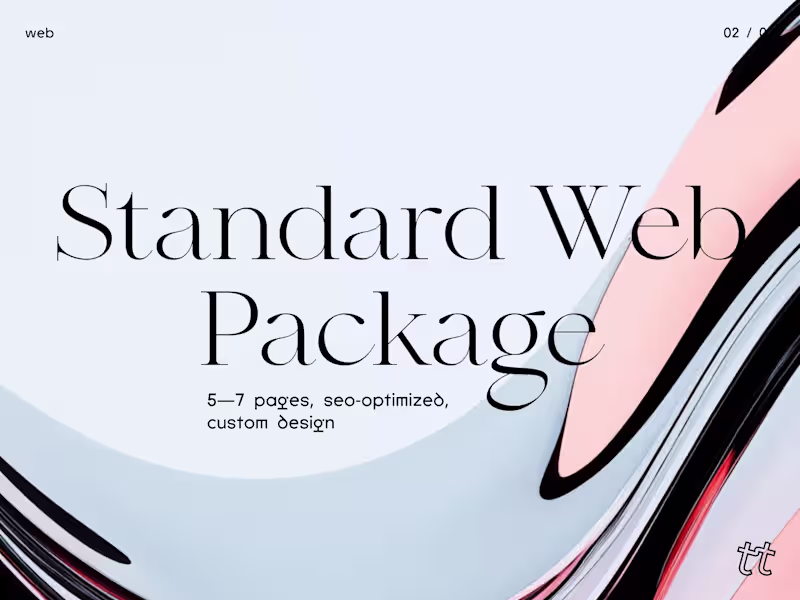Cover image for Custom 5-7 Page Website Design | Tilda, Squarespace, Webflow