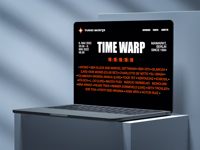 Cover image for TIMEWARP | Louisetreadwell