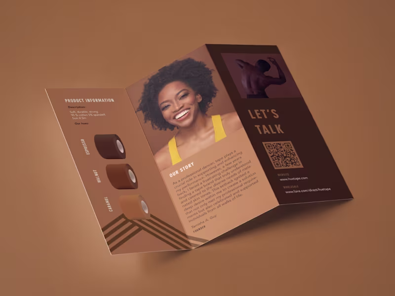 Cover image for Print design for an inclusive sports brand