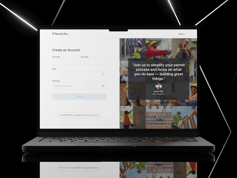 Cover image for Permit Pro Webapp Design