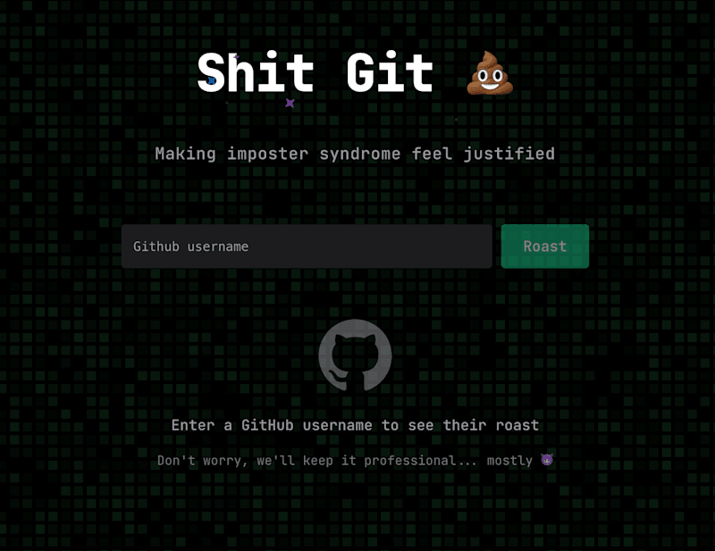 Cover image for ShitGit - Roast your github