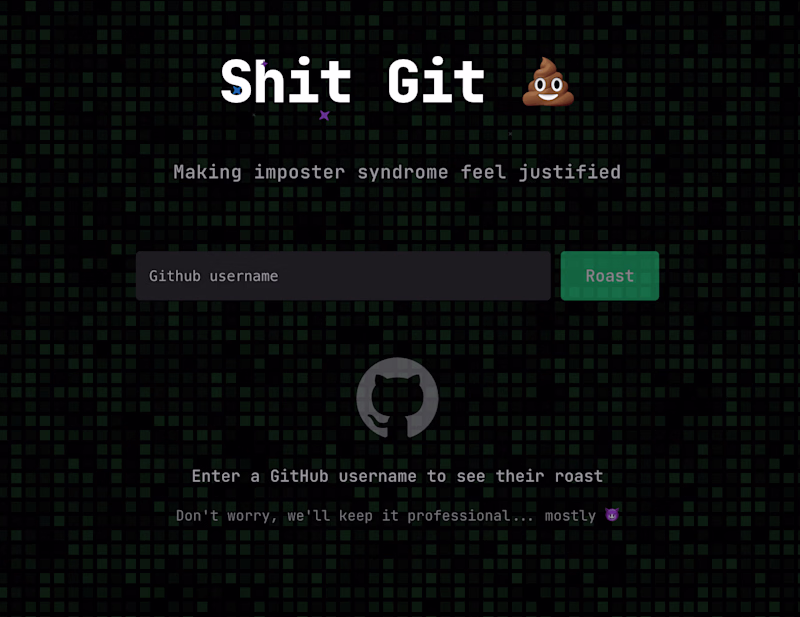 Cover image for ShitGit - Roast your github