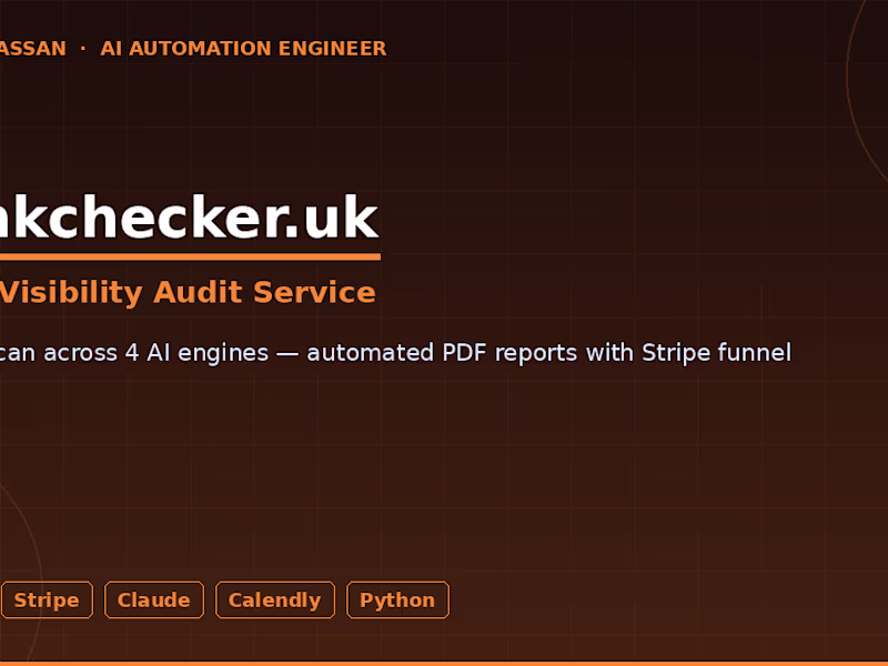 Cover image for airankchecker.uk — AI Visibility Audit