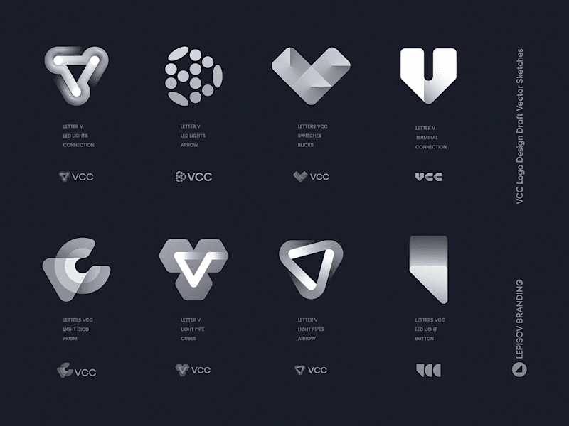 Cover image for VCC Logo Design Vector Sketches by Ibe