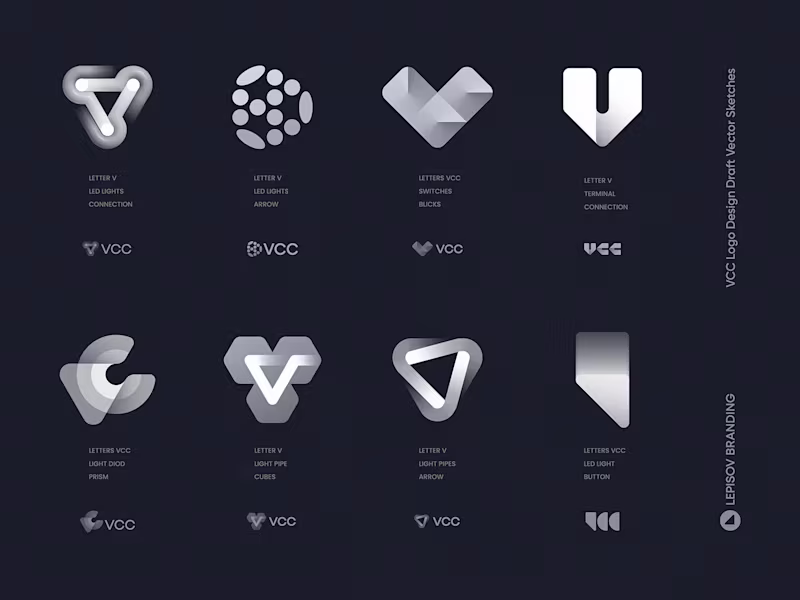 Cover image for VCC Logo Design Vector Sketches by Ibe