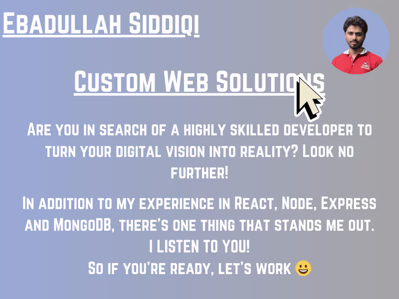 Cover image for Custom Web App Development: Scalable, User-Centric Solutions