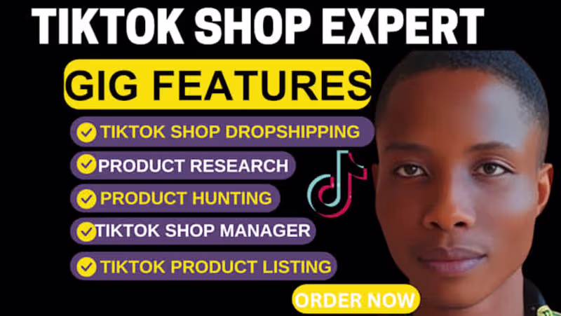 Cover image for Tiktok shop dropshipping with product hunting,listing