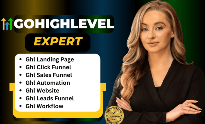 Cover image for I will gohighlevel landing page gohighlevel website ghl automati