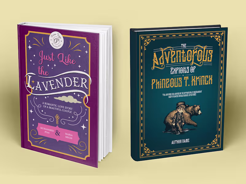 Cover image for Retro Vintage Style Children's book cover designed for a client.