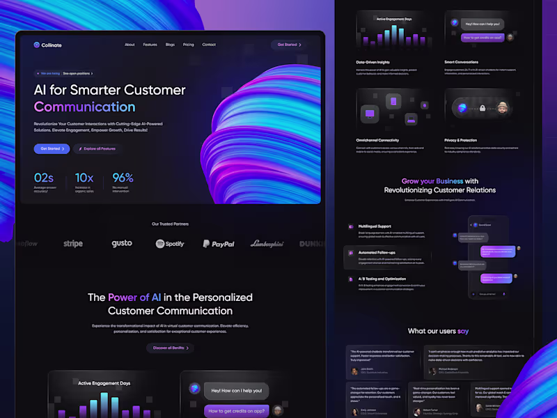 Cover image for AI Chatbot - Landing Page