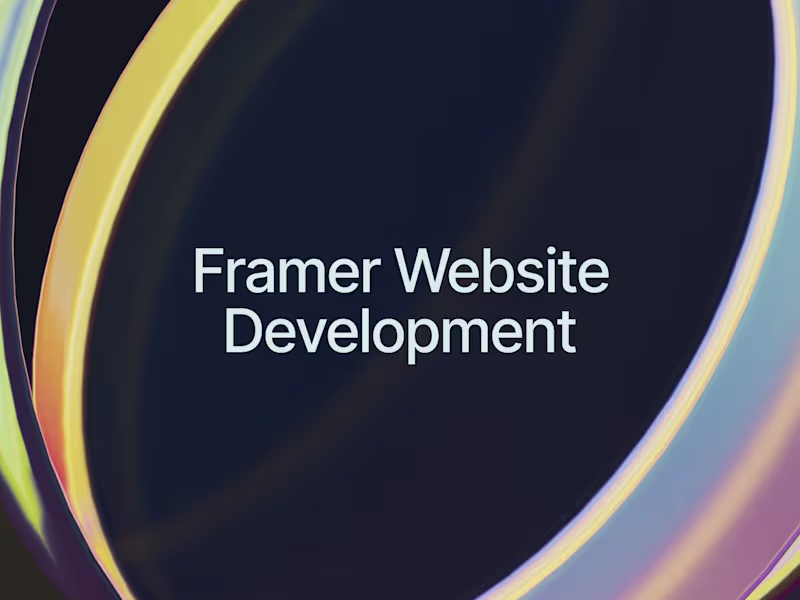 Cover image for Framer Website Development