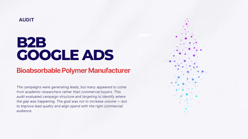 Cover image for Google Ads audit for a