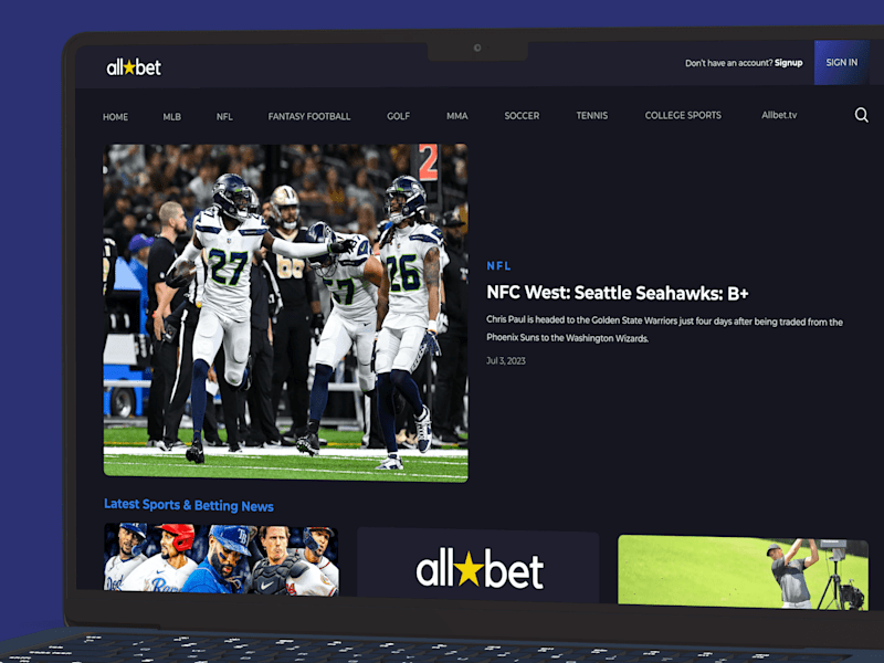 Cover image for AllBet Media Site [Framer]