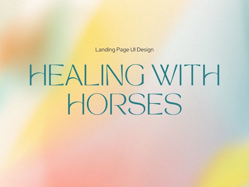 Cover image for Healing with Horses: UI Design