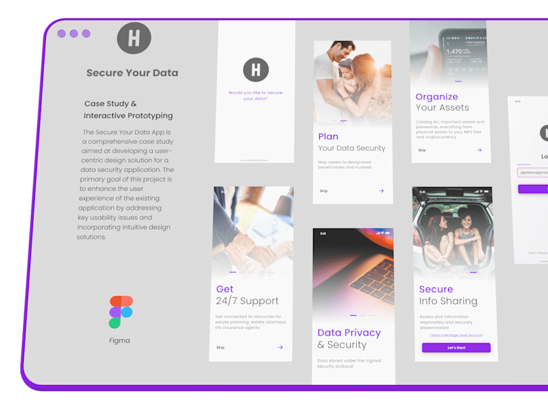 Cover image for Secure Your Data - Case Study & Interactive Prototyping