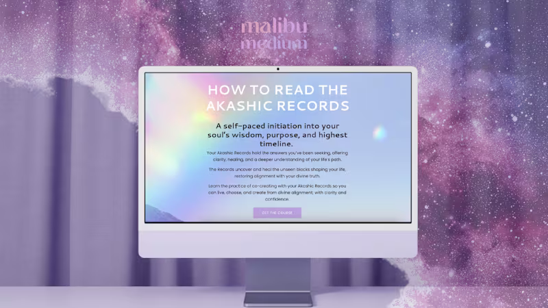 Cover image for Kajabi Site Revamp for Malibu Medium